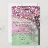 Invitation Mariage de printemps de cerise en fleurs (Devant)
