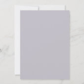 Invitation Mariage de printemps doux lilas (Dos)