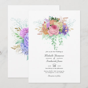 Invitation Mariage de printemps floral