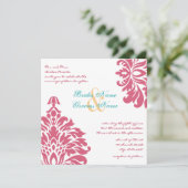 Invitation Mariage de printemps floral coloré (Debout devant)