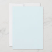 Invitation Mariage de printemps frais vert menthe (Dos)