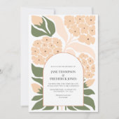 Invitation Mariage de printemps moderne abstrait à la brume d (Devant)