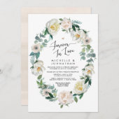 Invitation Mariage de Printemps Parfait et Fugace (Devant / Derrière)