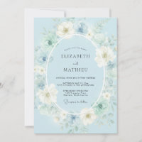 Mariage de printemps poétique bleu arctique