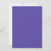 Invitation Mariage de printemps violet serein (Dos)