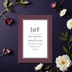 Invitation Mariage de prune de minuit