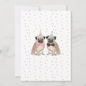 Invitation Mariage de Pug Chien (Dos)