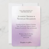 Invitation Mariage de purée (Devant)