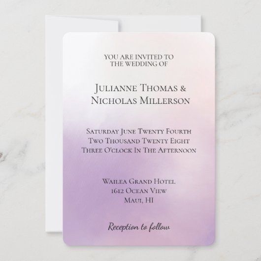 Invitation Mariage de purée (Devant)