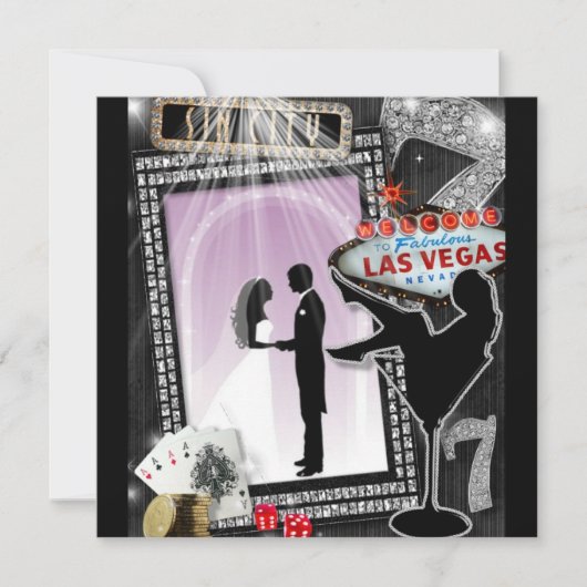 Invitation Mariage de Purple Vegas (Devant)