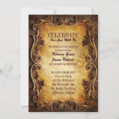 Invitation Mariage de Ranch Occidental de Style Ferme et Gran (Devant)