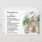 Invitation Mariage de Ranch Rustique Mountain (Devant)