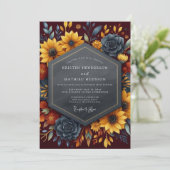 Invitation Mariage de récolte époustouflant en Bourgogne (Debout devant)