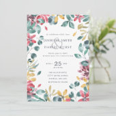 Invitation Mariage de remplissage aquarelle (Debout devant)