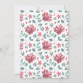 Invitation Mariage de remplissage aquarelle (Dos)