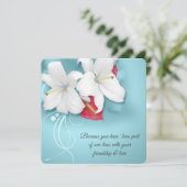 Invitation Mariage de renouvellement de la vigne blanche et r (Debout devant)