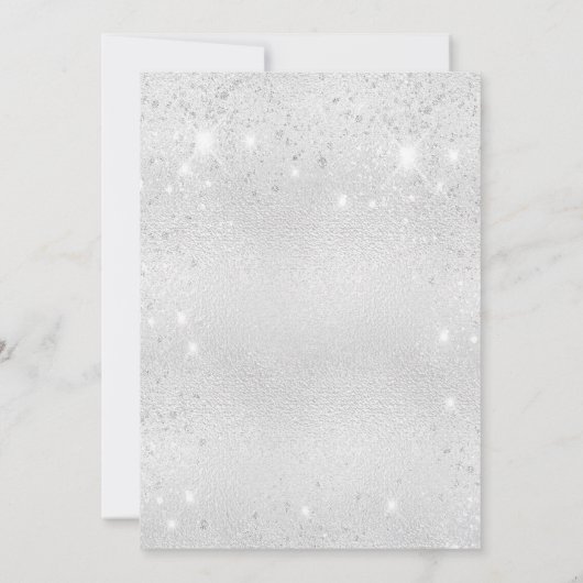 Invitation Mariage de renouvellement de voeux élégant de part (Dos)