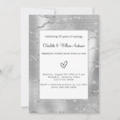 Invitation Mariage de renouvellement de voeux Silver (Devant)