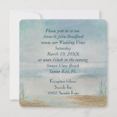 Invitation Mariage de renouvellement Vow Beach (Dos)