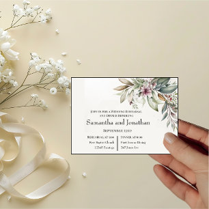 Invitation Mariage de Répétition de Jardin Pastel BOHO Couleu