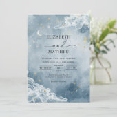 Invitation Mariage de rêve de nuages célestes (Debout devant)