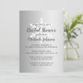 Invitation Mariage de rêve Flocon de neige d'hiver Ombre arge (Debout devant)