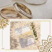 Invitation Mariage de rêve moderne Deux en Un