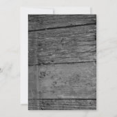 Invitation Mariage de romarin et de bois rustique (Dos)