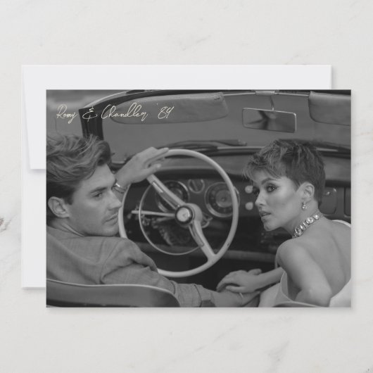 Invitation Mariage de rose et de crème rétro (Dos)