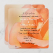 Invitation Mariage de Rose Peach (Devant / Derrière)