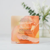 Invitation Mariage de Rose Peach (Debout devant)