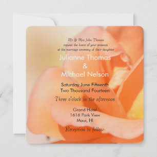 Invitation Mariage de Rose Peach