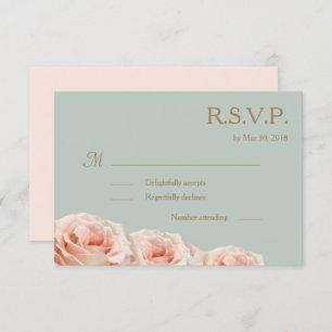 Invitation Mariage de Roses roses roses roses à l'âge floral