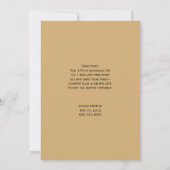 Invitation Mariage de ruban Empreinte de léopard FAUX Ruby Di (Dos)