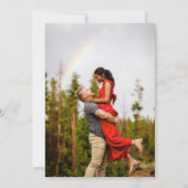 Invitation Mariage de rupture de mariée et de chambre arc-en- (Dos)