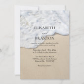Invitation Mariage de sable marin (Devant)