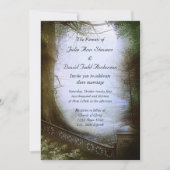 Invitation Mariage de scène de forêt enchantée (Devant)