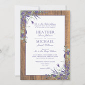 Invitation Mariage de script classique Lavande Eucalyptus Woo (Devant)