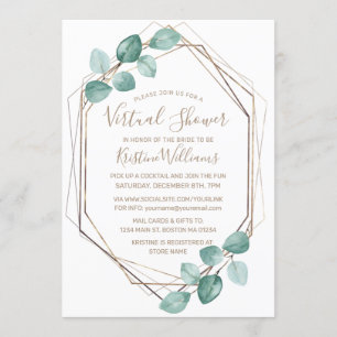 Invitation Mariage de script de café Eucalyptus moderne