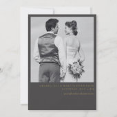 Invitation MARIAGE de script de calligraphie moderne BLAIRE (Dos)