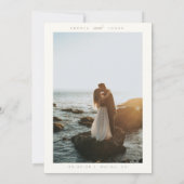 Invitation Mariage de script de calligraphie simple et élégan (Dos)