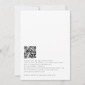 Invitation Mariage de script de code QR Feuille Eucalyptus (Dos)