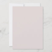 Invitation Mariage de script de feuillage botanique rose Dust (Dos)