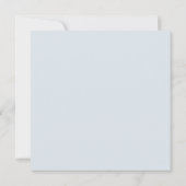 Invitation Mariage de script de fleurs bleu foncé (Dos)