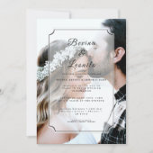 Invitation Mariage de script GV simple et élégant (Devant)