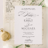 Invitation Mariage de script moderne classique élégant