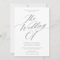 Mariage de script moderne gracieux