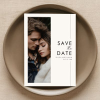 Mariage de script moderne photo Enregistrer la dat