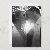 Invitation Mariage de script mono minimaliste (Dos)