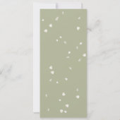 Invitation Mariage de script or en fleurs blanches florales (Dos)